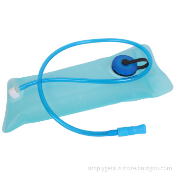 2 liter collapsible water bladder plastic water tank with Drinking Tube